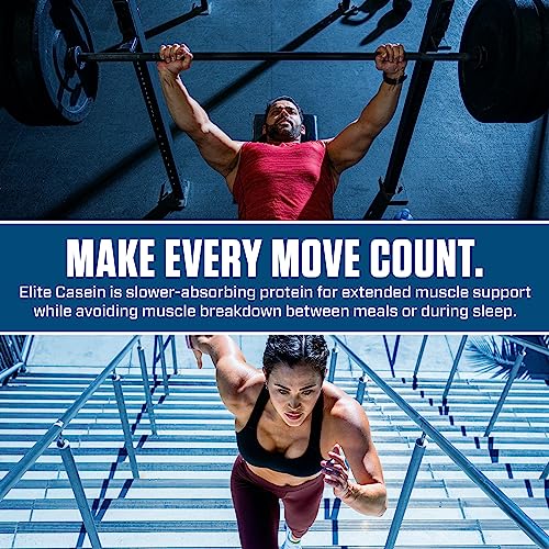 Dymatize Elite Casein Protein Powder, Muscle Building, Cinnamon Bun