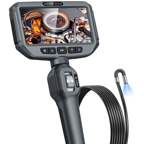 DEPSTECH 0.24in Articulated Borescope Inspection Camera, 4.92FT
