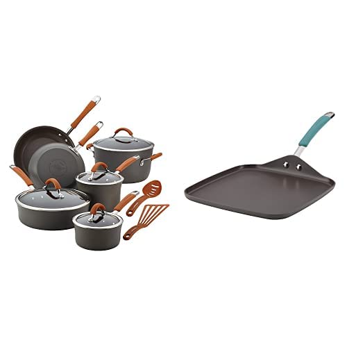 Rachel Ray Cucina Cookware Set & Griddle Pan