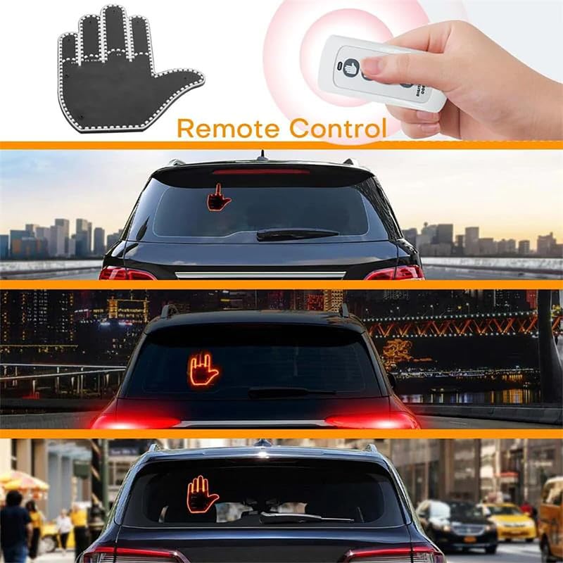 2024 VIP LED Finger Car Light, Remote Controlled