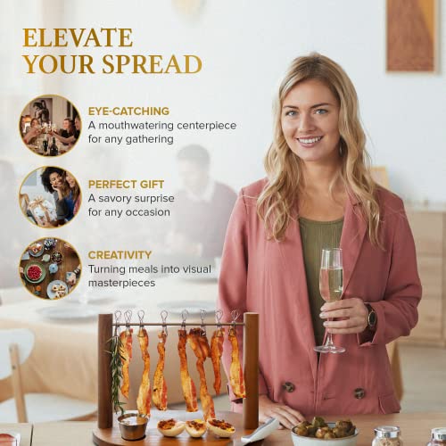 Bacon Clothesline Tiered Tray for Charcuterie Board Display