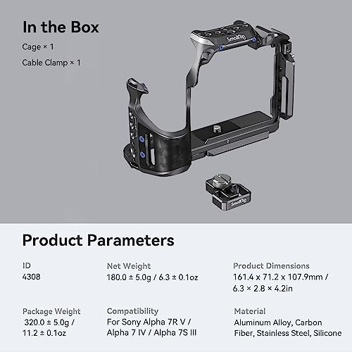 SmallRig Cage Kit for Sony Alpha Cameras - 4308