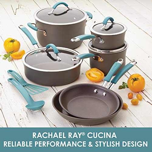 Rachel Ray Cucina Cookware Set & Griddle Pan