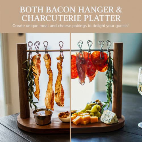 Bacon Clothesline Tiered Tray for Charcuterie Board Display