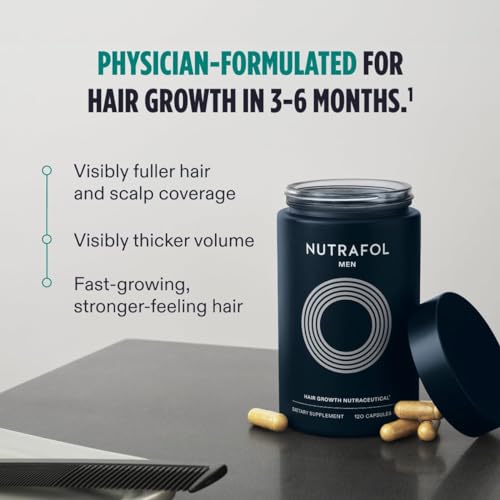 Nutrafol Men's Hair Growth Supplement and Hair Serum