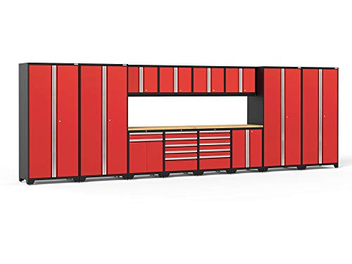NewAge Pro Series Red 14pc Garage Cabinet Set