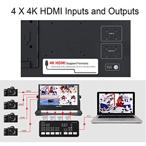 15.6" SEETEC ATEM156 IPS Live Streaming Director Monitor