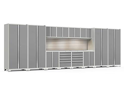 NewAge Pro Series Platinum 14 Piece Garage Cabinets