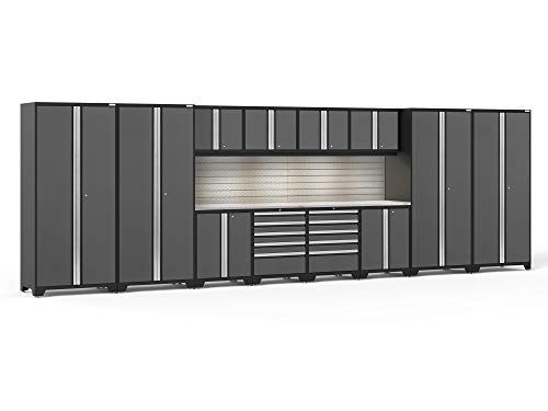 NewAge Pro Series Gray Garage Cabinets - 14 Piece