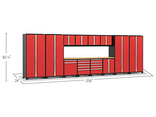 NewAge Pro Series Red 14pc Garage Cabinet Set