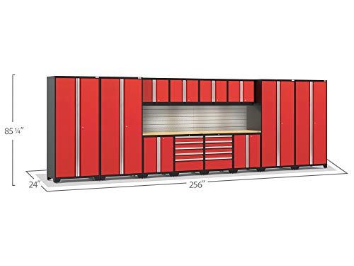 VIP Smart Shopper: Red 14 Piece Garage Cabinet Set