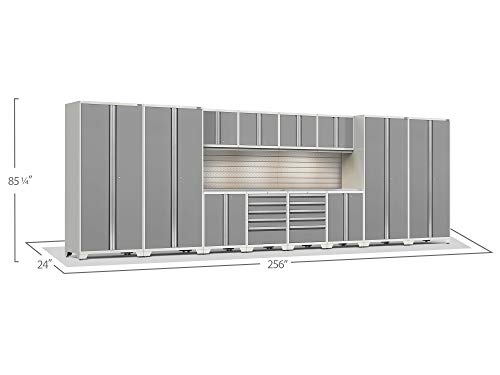 NewAge Pro Series Platinum 14 Piece Garage Cabinets
