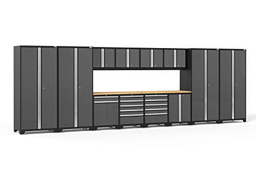 NewAge Pro Series Gray 14pc Garage Cabinets Set