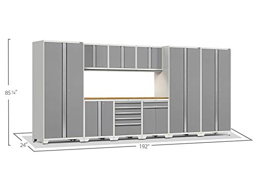 NewAge Pro Series Platinum 10 Piece Garage Cabinet