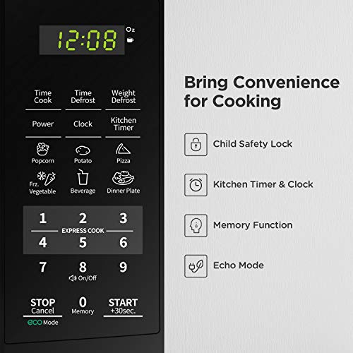 Comfee Countertop Microwave Oven with ECO Mode, 0.7 Cu Ft