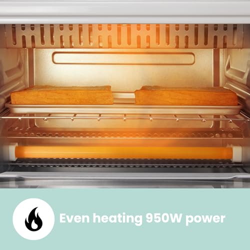 COMFEE' Mini Toaster Oven Combo, 4 Slice, 950W
