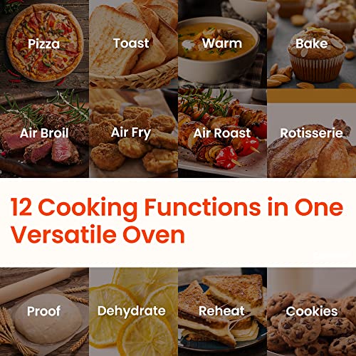 COMFEE' 12-in-1 Air Fryer Toaster Oven Combo