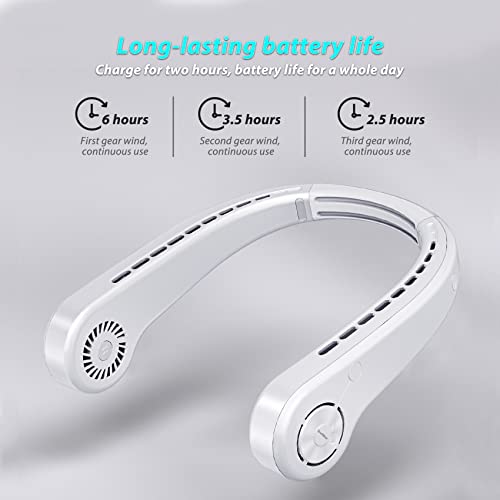 Portable Bladeless Neck Fan for VIP Shoppers, USB Rechargeable
