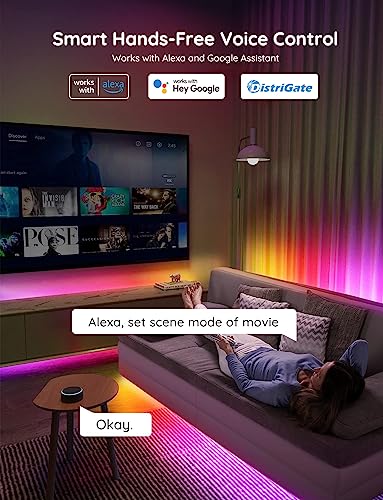 RGBIC Pro Smart LED Strip Lights, Works with Alexa/Google