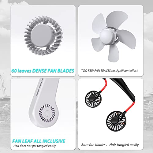 Portable Bladeless Neck Fan for VIP Shoppers, USB Rechargeable