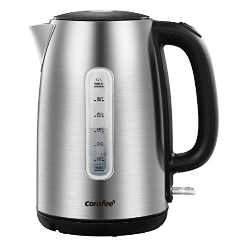 Stainless Steel Electric Kettle with LED Light & Auto Shut-Off