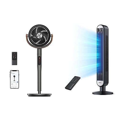 Dreo 43'' Pedestal Fan with Remote Control, Quiet