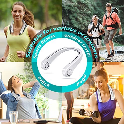 Portable Bladeless Neck Fan for VIP Shoppers, USB Rechargeable