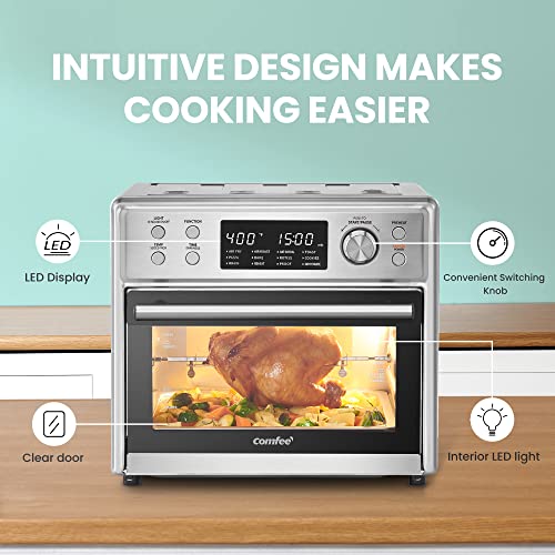 COMFEE' 12-in-1 Air Fryer Toaster Oven Combo