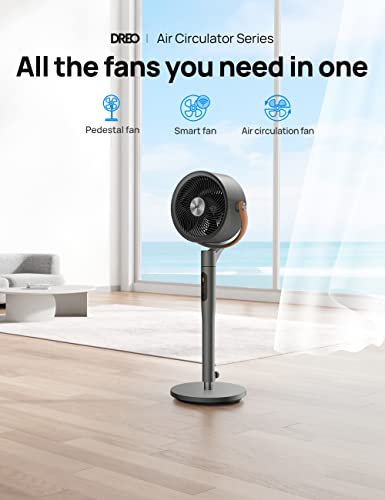Dreo 43'' Pedestal Fan with Remote Control, Quiet