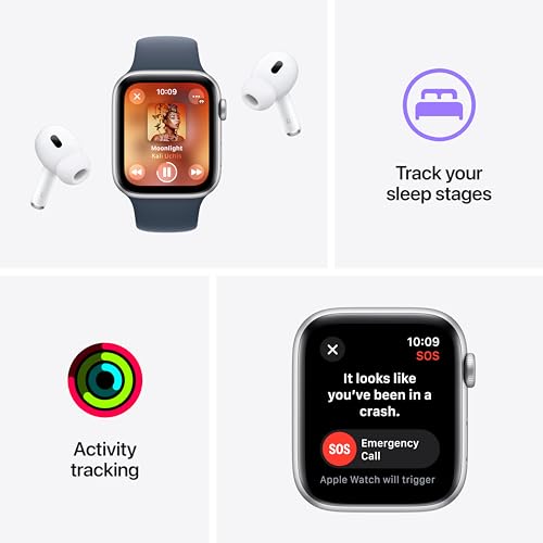 Apple Watch SE (2nd Gen) GPS 40mm Smartwatch - Starlight Aluminum & Sport Band