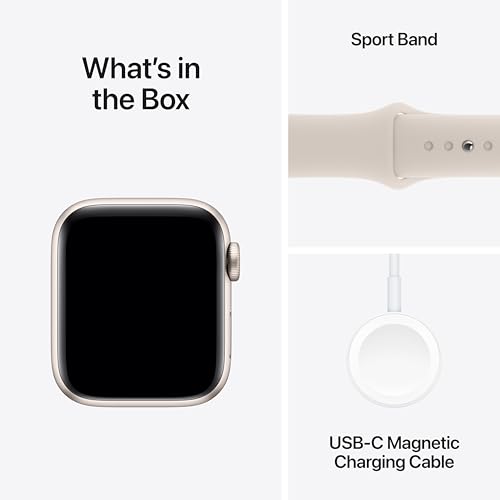 Apple Watch SE (2nd Gen) GPS 40mm Smartwatch - Starlight Aluminum & Sport Band