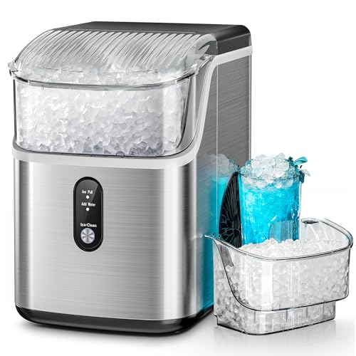 Kismile Nugget Ice Maker with Self-Cleaning - Stainless.createTextNode Steels