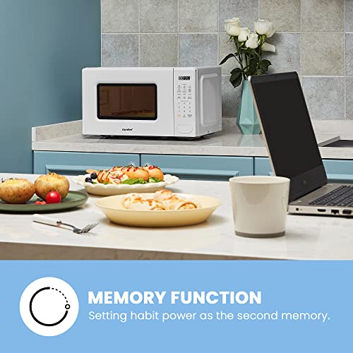 Retro Microwave with Fast Cooking and 11 Power Levels