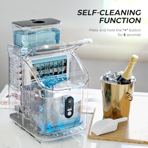 Kismile Portable Ice Maker Machine: 33Lbs/Day, 16Pcs/5Mins
