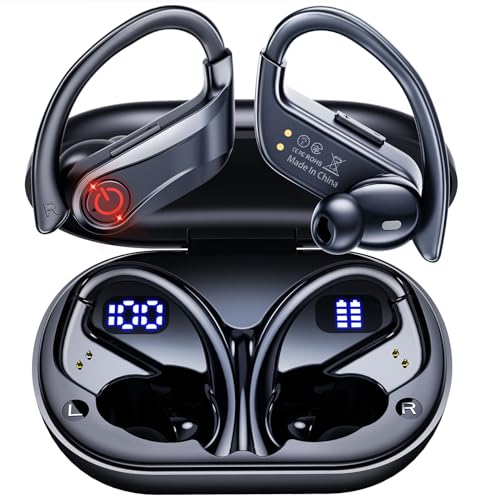 EUQQ Wireless Earbuds with 120H Playtime & LED Display