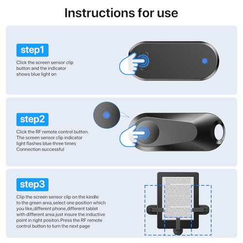 K2 RF Remote Page Turner for Kindle and Tablets