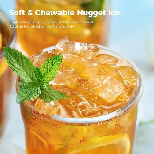 Kismile Nugget Ice Maker with Self-Cleaning - Stainless.createTextNode Steels