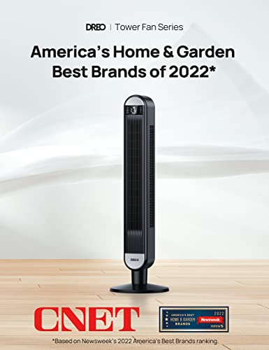 Dreo 43'' Pedestal Fan with Remote Control, Quiet