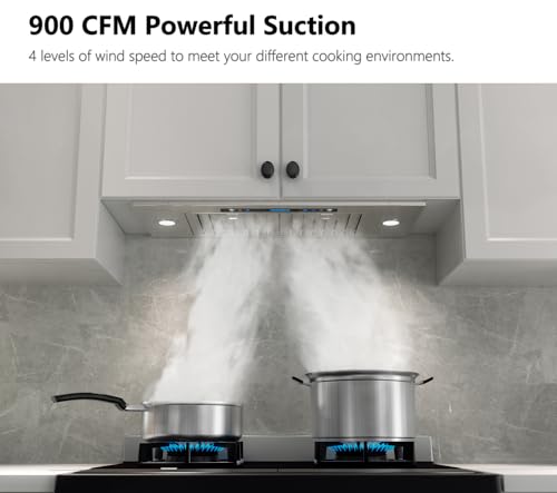 30" IKTCH Range Hood 900 CFM Stainless Steel