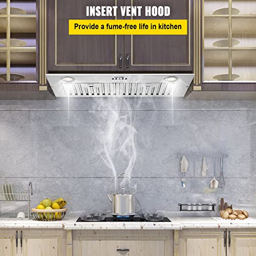 VEVOR Stainless Steel 30" Range Hood, 800CFM 3-Speed