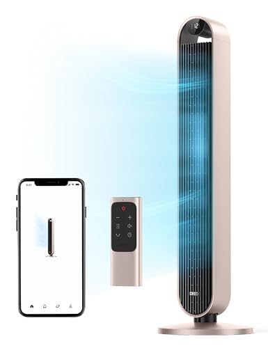 Smart Tower Fan with Voice Control, 120° Oscillation