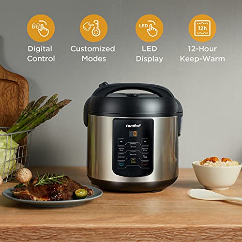 COMFEE' 6-in-1 Stainless Steel Multi Cooker - 2QT