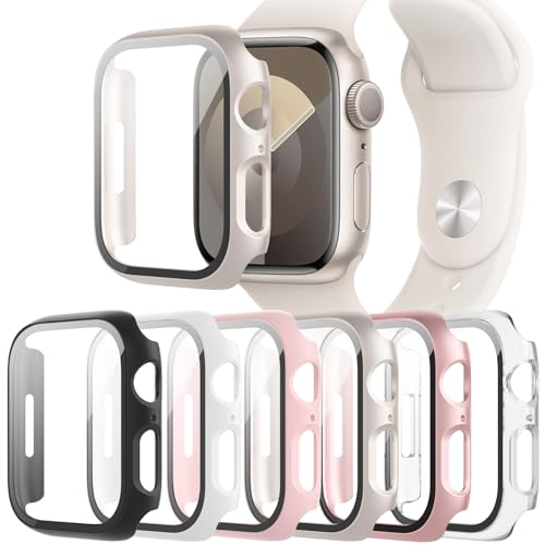 6-Pack Apple Watch 40mm Case with Screen Protector