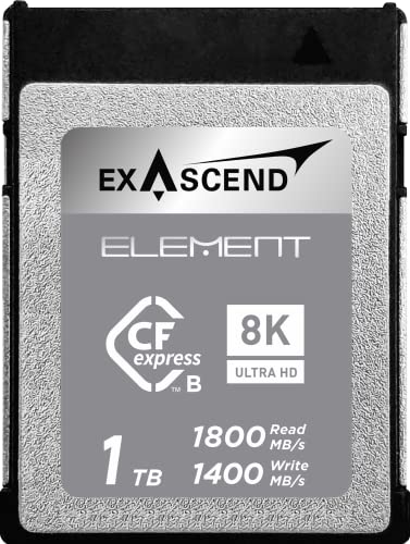 256GB / 512GB / 1TB Exascend CFexpress Card - 1,800MB/s