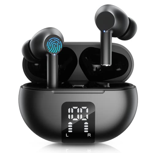 Wireless Ear Buds with LED Display, HiFi Stereo