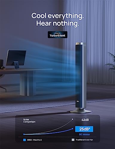Dreo Tower Fan Smart Bladeless 42 Inch, Alexa, Google