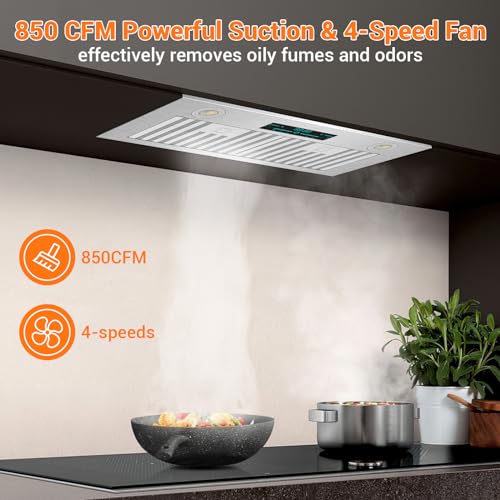 30" Insert Range Hood, 850 CFM Stainless Steel