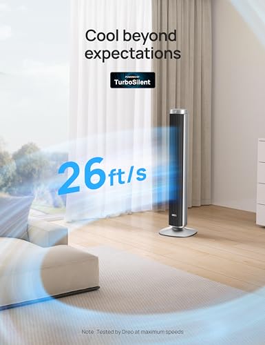 Dreo Tower Fan Smart Bladeless 42 Inch, Alexa, Google
