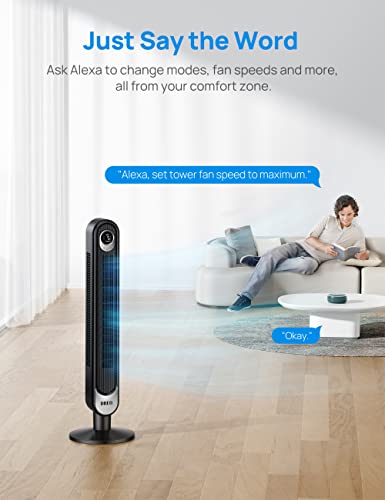Cruiser Pro T1S Smart Tower Fan with Alexa Integration