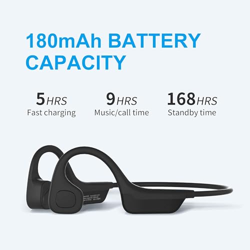 Wireless Bone Conduction Headphones with Bluetooth 5.0